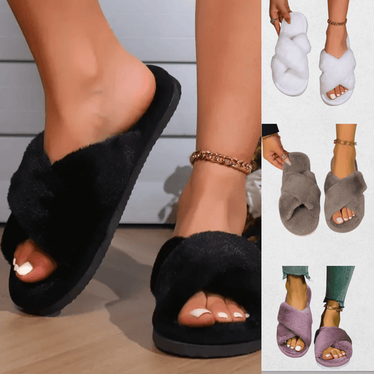 FurEase Cross Slippers
