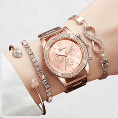 GlamAura 4-in-1 Watch Set