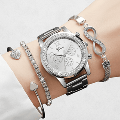 GlamAura 4-in-1 Watch Set