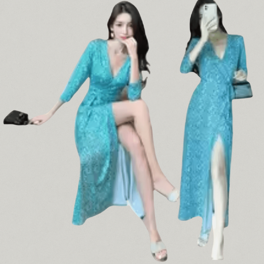 ✨ Parisian Bloom Tea Dress