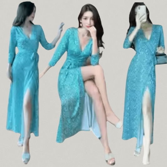 ✨ Parisian Bloom Tea Dress