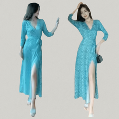 ✨ Parisian Bloom Tea Dress